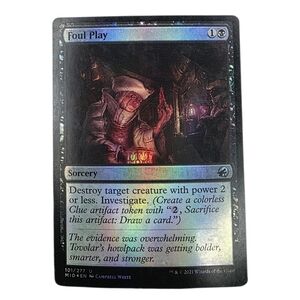 Magic: The Gathering Foul Play Trading Card - Black